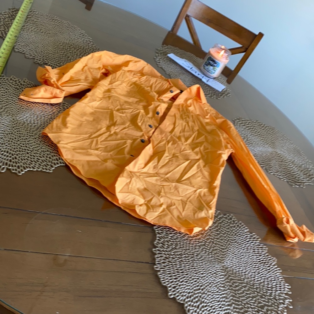 Apt 9 Orange Button Down - image 1